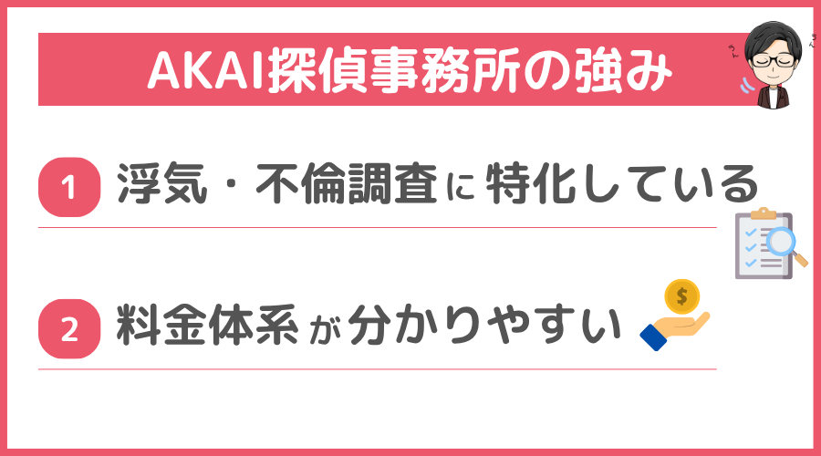 AKAI探偵事務所の強み