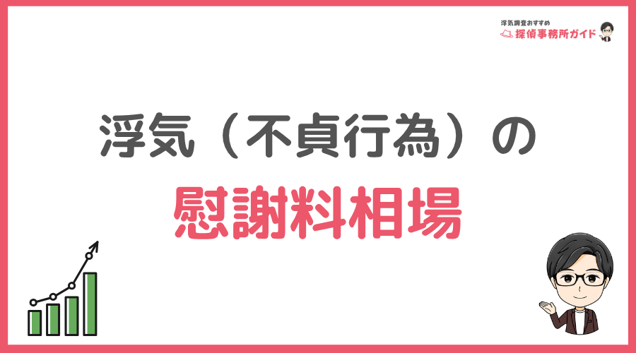 浮気（不貞行為）の慰謝料相場