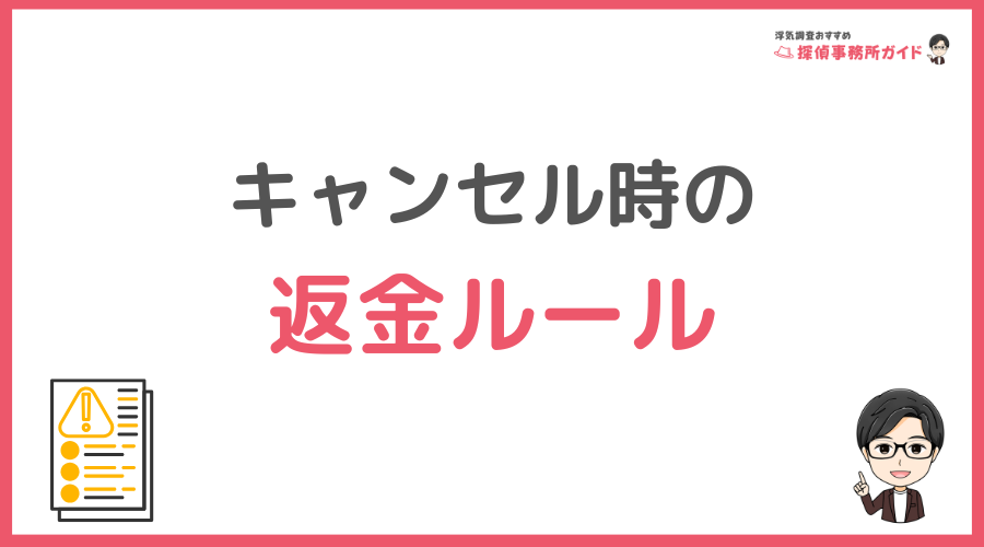 キャンセル時の返金ルール