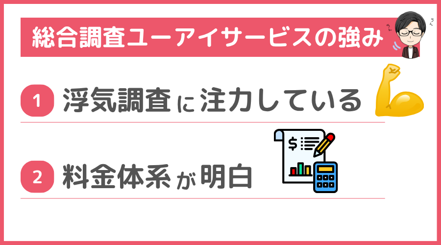 総合調査ユーアイサービスの強み（メリット）
