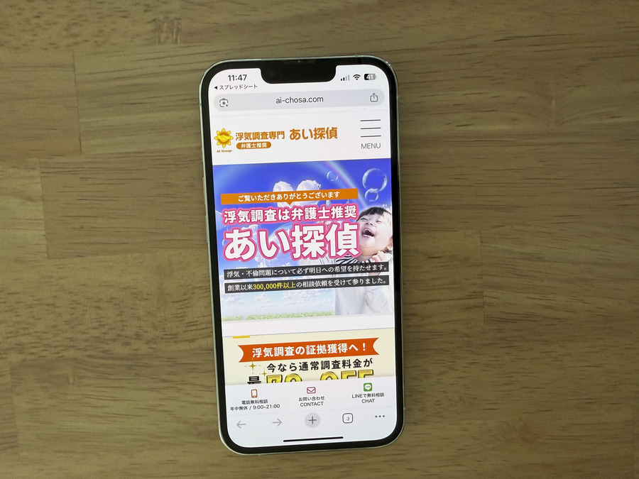 あい探偵の浮気調査の基本情報