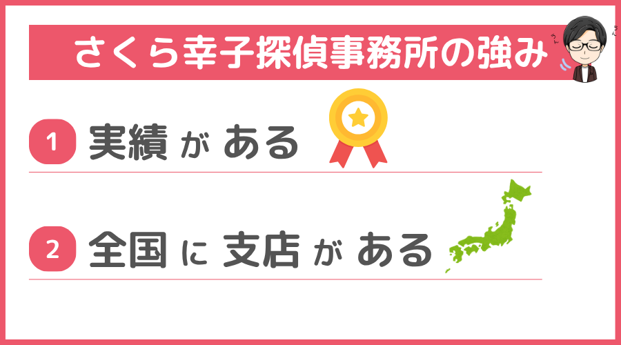 さくら幸子探偵事務所の強み