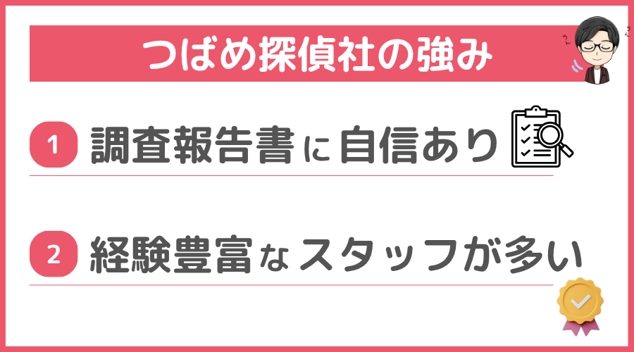 つばめ探偵社の強み
