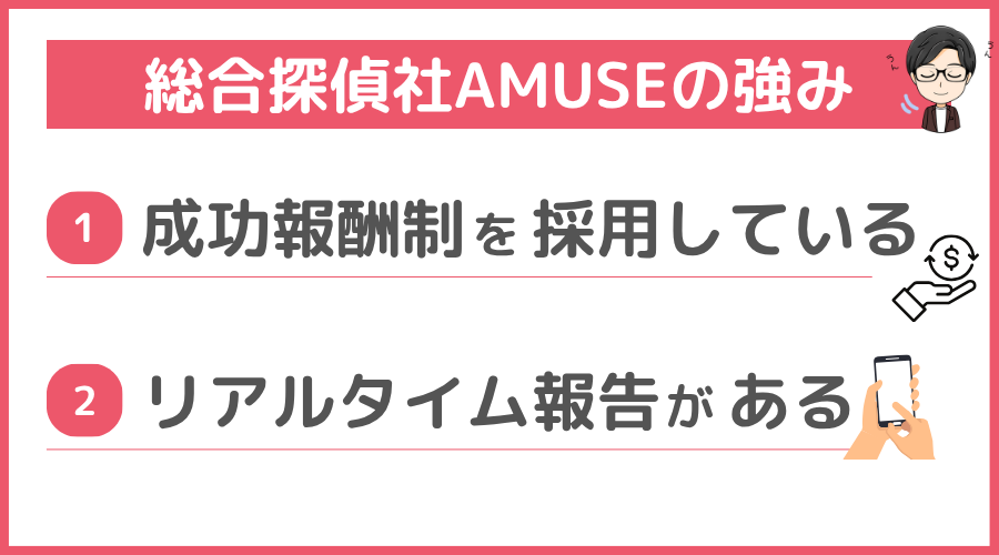 総合探偵社AMUSEの強み