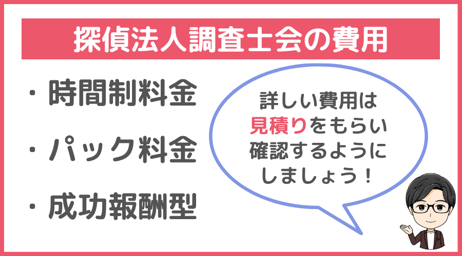探偵法人調査士会の費用
