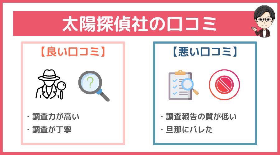 太陽探偵社の口コミ・評判・レビュー